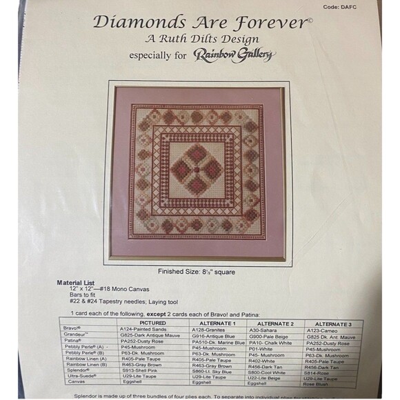 Diamonds Are Forever A Ruth Dilts Design ESP. For Rainbow Gallery Code:  DAFC - Picture 2 of 7